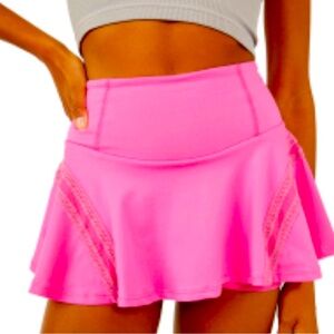 Free people pink bike skort size s